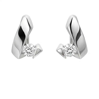 Сребърни обеци - Geo Shine