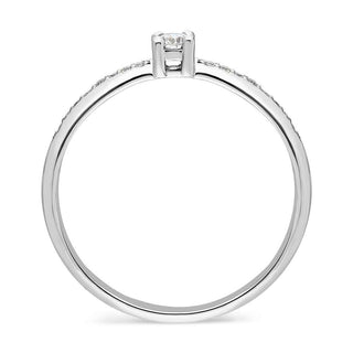 Златен пръстен - Dia  0,100ct +