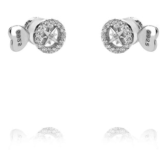 Сребърни обеци - Winter glam