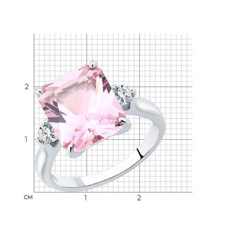 Сребърен пръстен - Pink magic