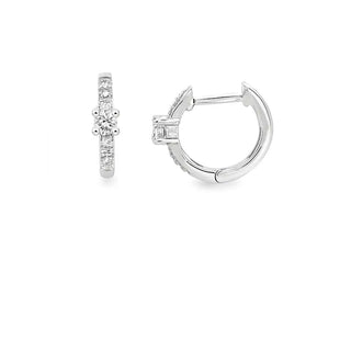 Сребърни обеци - Stellar Glow Hoops