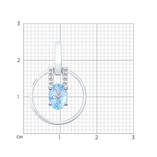 Сребърен комплект - Classy blue topaz