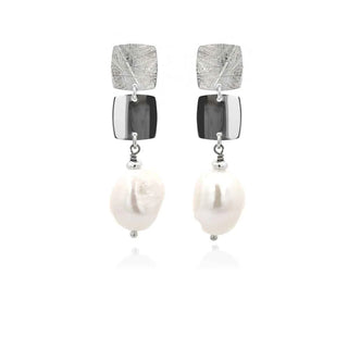 Сребърни обеци - Baroque Harmony