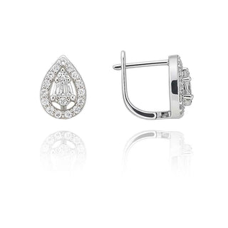 Сребърни обеци - Teardrop Glow