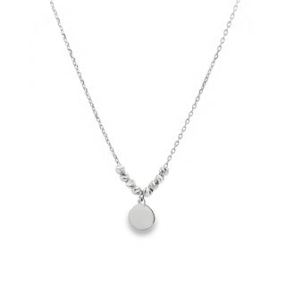 сребърно колие