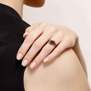 Сребърен пръстен - Smoky quartz Joy