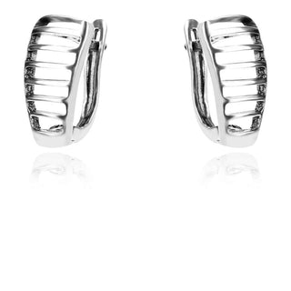 сребърни обеци, без камък, оксидирано сребро, Алгара,