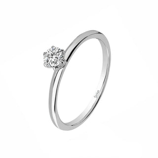 Златен пръстен - Solitaire 0,22ct