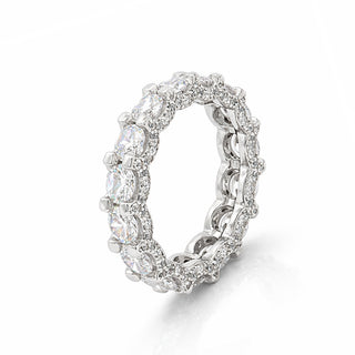 Сребърен пръстен - Eternity Halo Zirconia