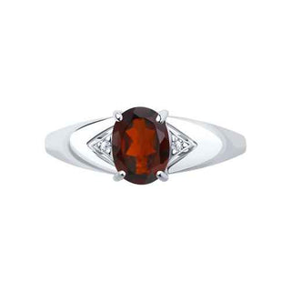 Сребърен пръстен - Garnet Clara