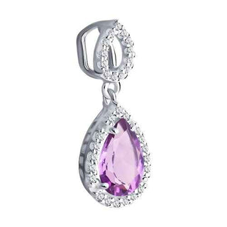 Сребърен медальон - Amethyst shine