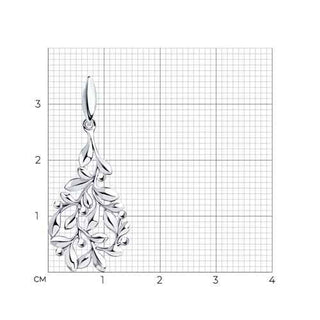 Сребърен медальон - White jasmine