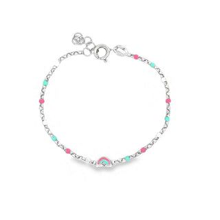 Детска сребърна гривна - Rainbow Gleam