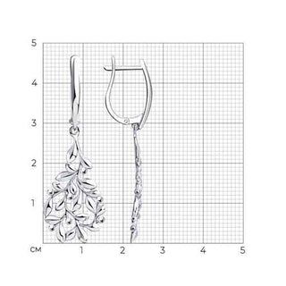 Сребърни обеци - White jasmine