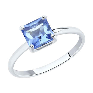 златен пръстен, бяло злато, танзанит-ситал, sokolov,