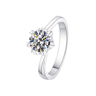 Сребърен пръстен - Moissanite Lumina Classic