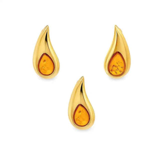 Сребърен комплект - Amber Flame