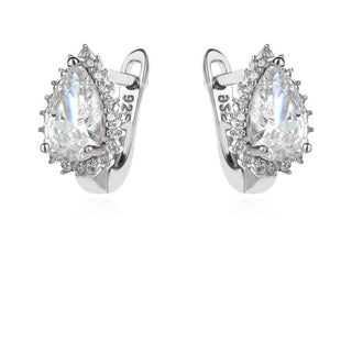 Сребърен комплект - White drop