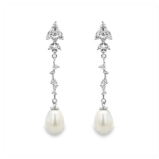 Сребърни обеци - Luna Elegante