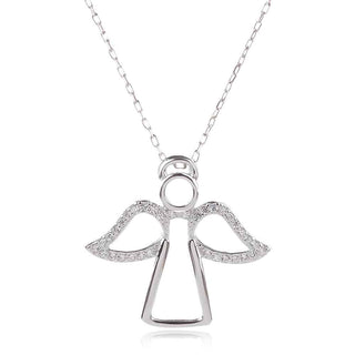 сребърно колие ангел