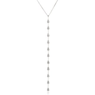 италианско сребърно колие без камъни