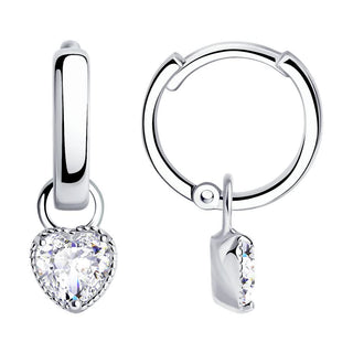 Сребърни обеци - Heartlight