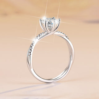Сребърен пръстен - Lumina Grace Moissanite