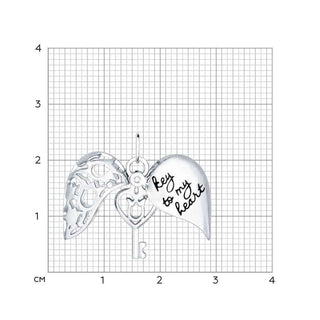 Сребърен медальон - Key to my heart