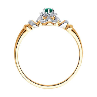 Златен пръстен - Emerald dia