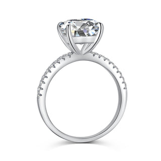 Сребърен пръстен с квадратен цирконий - Princess Solitaire
