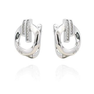 Сребърни обеци - Silver Circle Shine