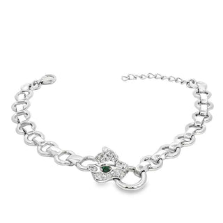 Сребърна гривна - Panther Statement