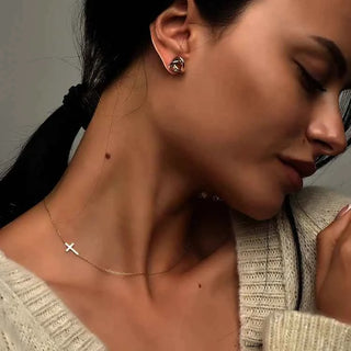 Златно колие - Pure Cross Necklace