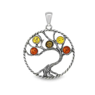 Сребърен медальон - Amber Roots