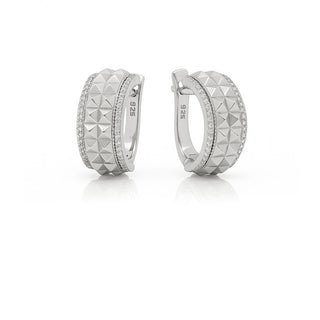 Сребърни обеци - Geometric Edge