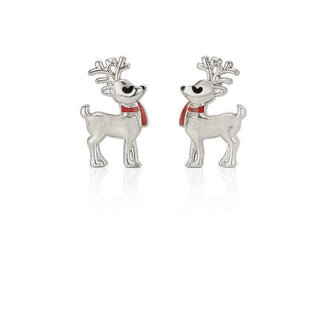 Сребърни обеци - Merry Reindeer