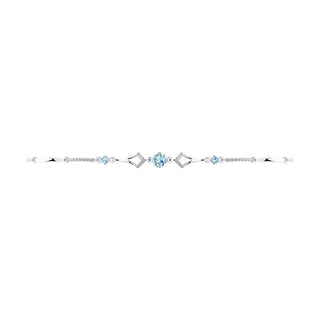 Сребърна гривна - Blue topaz Rene