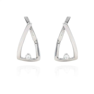 Сребърни обеци - Triangle Glow