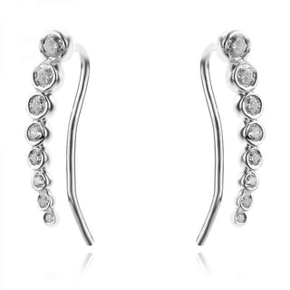 Златни обеци - White Shimmer Line