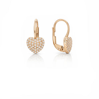 Златни обеци - Sparkling Gold Hearts