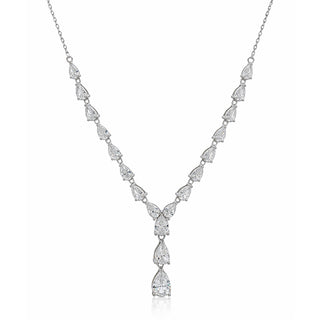 Сребърно колие - Crystal Drops