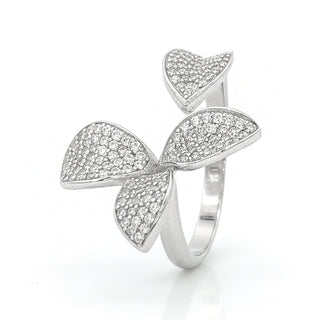 Сребърен пръстен - Open Leaves