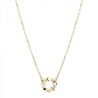 Златно колие - Pink Circle of Love