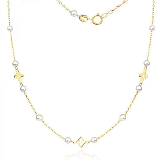 Златно колие - Golden Pearl Grace