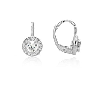 Сребърни обеци - Halo Drop Mini