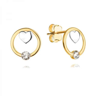 Златни обеци - Love Circle