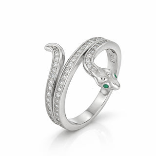 Сребърен пръстен - Snake Line