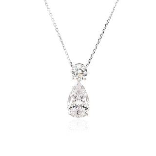 Сребърно колие - Zirconia Drop Grace