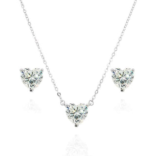 Сребърен комплект - Crystal Heart Set