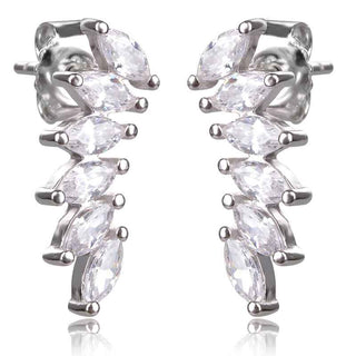 silver earrings, srud earrings, сребърни обеци, сребърни обеци на винт